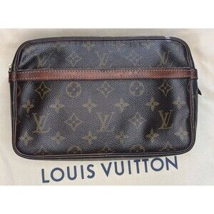 Authentic Louis Vuitton Monogram Compiegne 23 Cosmetic Toiletry Bag Vintage